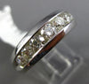 ESTATE WIDE 1.71CT DIAMOND 14KT WHITE GOLD 7 STONE CLASSIC CHANNEL WEDDING RING