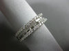 ESTATE 1.16CT DIAMOND 18K WHITE GOLD 4ROW SEMI ETERNITY WEDDING ANNIVERSARY RING