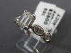 ESTATE 2.24CT EMERALD CUT DIAMOND 18KT WHITE GOLD CLASSIC ENGAGEMENT RING #21171