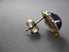ANTIQUE LARGE 5.0CT AAA AMETHYST 14KT YELLOW GOLD STUD FLOWER EARRINGS #23830