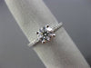 ESTATE .92CT DIAMOND 14KT WHITE GOLD 3D LUCIDA ROUND SOLITAIRE ENGAGEMENT RING