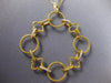 ESTATE EXTRA LARGE .31CT DIAMOND 18K YELLOW GOLD 3D FLOWER CIRCULAR FUN PENDANT