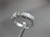 ESTATE WIDE 1.30CT BAGUETTE & PRINCESS CUT DIAMOND 14KT WHITE GOLD WEDDING RING