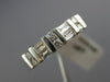 ANTIQUE .37CT ROUND & BAGUETTE DIAMOND 14K WHITE GOLD 3D ANNIVERSARY RING #12435