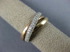ESTATE .71CT DIAMOND 14KT TRI COLOR GOLD ETERNITY TRINITY ANNIVERSARY LOVE RING