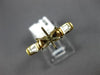 ESTATE .70CT DIAMOND 14KT 2 TONE GOLD BAGUETTE SEMI MOUNT ENGAGEMENT RING #22409