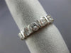 ESTATE LARGE 1.0CT ROUND DIAMOND 14KT WHITE GOLD 5 STONE ANNIVERSARY RING #12440