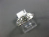 ESTATE 1.60CT DIAMOND 14KT WHITE GOLD MULTI SHAPE PYRAMID ENGAGEMENT RING #23999