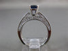 ESTATE 1.85CT DIAMOND & AAA SAPPHIRE 14KT WHITE GOLD 3D ENGAGEMENT RING #26276