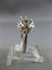 ANTIQUE WIDE .50CT DIAMOND PLATINUM 3D FILIGREE WEDDING ANNIVERSARY RING #26220