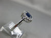 ESTATE 1.30CT DIAMOND & AAA SAPPHIRE 14KT YELLOW GOLD OVAL HALO ENGAGEMENT RING