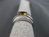 ESTATE WIDE 1.10CT DIAMOND & AAA YELLOW TOPAZ 14KT WHITE GOLD 3D ENGAGEMENT RING