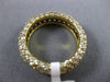 ANTIQUE WIDE 3.50CT DIAMOND 18KT YELLOW GOLD MULTI ROW ETERNITY PAVE RING #19289