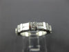 ESTATE  .90CT EMERALD & PRINCESS DIAMOND 14K WHITE GOLD ANNIVERSARY RING #15020