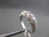 ESTATE 1.59CT BAGUETTE & ROUND DIAMOND 18KT WHITE GOLD 3D ANNIVERSARY RING