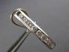 ESTATE 1.10CT DIAMOND 14K WHITE GOLD CLASSIC CHANNEL HUGGIE HOOP EARRINGS #20387