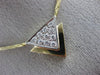 ESTATE .40CT DIAMOND 14KT TWO TONE GOLD CLASSIC DOUBLE TRIANGLE NECKLACE #25658