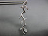 ESTATE .40CT DIAMOND 14K WHITE GOLD MULTI LEAF ELONGATED HANGING EARRINGS #21077
