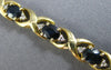 ESTATE 4.28CT DIAMOND & AAA SAPPHIRE 14KT YELLOW GOLD 3D X LOVE TENNIS BRACELET