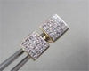 ESTATE 14KT W/Y GOLD .75CT PRINCESS DIAMOND STUD EARRINGS F-G VS SIMPLY THE BEST