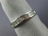 ESTATE .50CT DIAMOND 14K WHITE GOLD 3D CLASSIC PRINCESS CHANNEL ANNIVERSARY RING