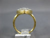 ESTATE LARGE 1.50CT DIAMOND 14KT YELLOW GOLD 3D MARQUISE SHAPE ANNIVERSARY RING
