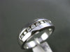 ESTATE WIDE .33CT DIAMOND 14KT WHITE GOLD 3D CHANNEL WEDDING ANNIVERSARY RING