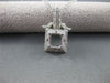 ESTATE .40CTW DIAMOND 14KT WHITE GOLD SEMI MOUNT PENDANT 11MM X 23MM #18395