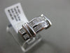 ESTATE WIDE 1CT PRINCESS CUT DIAMOND 14KT WHITE GOLD SEMI DOME ANNIVERSARY RING