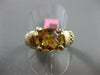 ESTATE 2.58CT DIAMOND CITRINE 14KT YELLOW GOLD HANDCRAFTED FLEXIBLE PANTHER RING