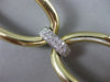 ESTATE MASSIVE 1.80CT DIAMOND 14KT TWO TONE GOLD 3D OVAL HANDCRAFTED BRACELET