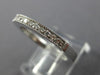 ESTATE .20CT DIAMOND 14KT WHITE GOLD 3D CLASSIC WEDDING ANNIVERSARY RING #19625