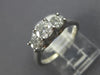 ESTATE 1.04CT DIAMOND 14KT GOLD & PLATINUM CLASSIC THREE STONE ENGAGEMENT RING