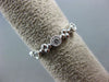 .25CT DIAMOND 14KT WHITE GOLD 3D 5 STONE FILIGREE SEMI ETERNITY ANNIVERSARY RING