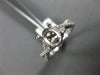 ESTATE .33CT DIAMOND 14KT WHITE GOLD 3D OVAL INFINITY SEMI MOUNT ENGAGEMENT RING