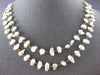 ANTIQUE EXTRA LONG AAA BAROQUE PEARL 14KT YELLOW GOLD 3D CLASSIC LOVE NECKLACE