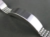 ESTATE WIDE 1.80CT DIAMOND 14KT WHITE GOLD 3D MULTI ROW SEMI MOON LINK BRACELET