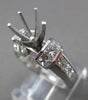 1.60CT DIAMOND 14K WHITE GOLD 3D PRINESS ROUND SEMI MOUNT ENGAGEMENT RING #18585