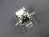 .40CT DIAMOND 14KT WHITE GOLD ROUND & PRINCESS SEMI MOUNT ENGAGEMENT RING #25976