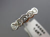 ESTATE .70CT DIAMOND 14K WHITE GOLD 3D SEMI BEZEL 5 STONE ANNIVERSARY RING #5684