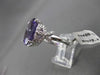 ESTATE LARGE 7.73CTW DIAMOND & AAA AMETHYST 14KT WHITE 3D FLORAL COCKTAIL RING
