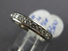 ESTATE .65CT DIAMOND PLATINUM 3D CLASSIC CHANNEL SEMI ETERNITY ANNIVERSARY RING