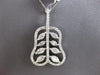 ESTATE LARGE 2.07CT DIAMOND 18KT WHITE GOLD ROUND & MARQUISE EXOTIC PEAR PENDANT