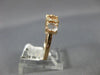 ESTATE .96CT ROUND DIAMOND & AAA OVAL MORGANITE 14KT ROSE GOLD ANNIVERSARY RING