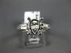 ESTATE .35CT DIAMOND 18KT WHITE GOLD 3D LUCIDA SEMI MOUNT ENGAGEMENT RING #18134