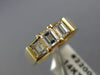 ANTIQUE .76CT ASSCHER DIAMOND 14KT YELLOW GOLD PAST PRESENT FUTURE RING #22009