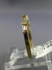 ESTATE .25CT DIAMOND 14K YELLOW GOLD 5 STONE BAGUETTE ANNIVERSARY RING #2421