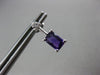 ESTATE 1CT DIAMOND & AAA AMETHYST 14KT WHITE GOLD CLASSIC POST HANGING EARRINGS