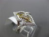 ESTATE WIDE .29CT DIAMOND 14KT TWO TONE GOLD FILIGREE DOUBLE HEART INFINITY RING