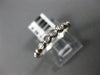 ESTATE .13CT DIAMOND 14KT WHITE GOLD 3D BEZEL 7 STONE WEDDING ANNIVERSARY RING